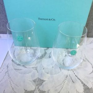 Tiffany Co Other Tiffany Co Stemless Wine Glasses Set Of 2 Poshmark